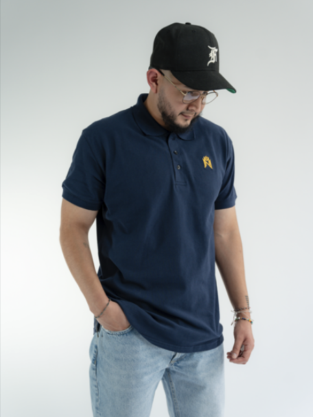 New Money Navy Blue Polo