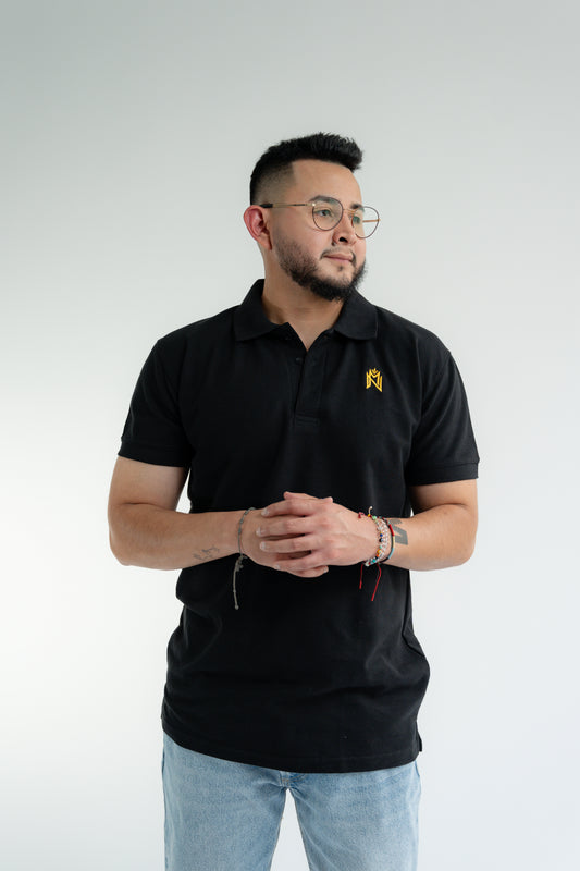 New Money Black Polo